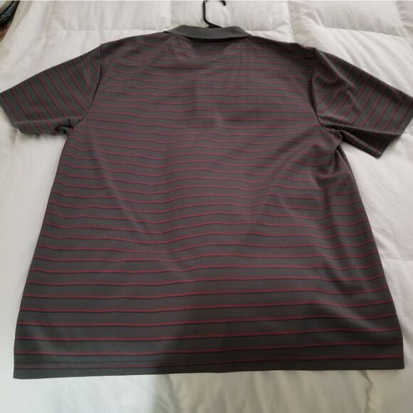 Men's Gray and Red Striped Polo Shirt With St. Louis CARDINALS! - Picture 5 of 5